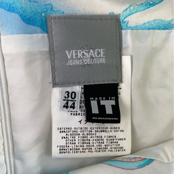 COPY - Versace Jeans Couture beachy ocean seahorse print sheath dress women's s… - Picture 3 of 14